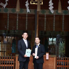 赤城神社で成功祈願を行いました